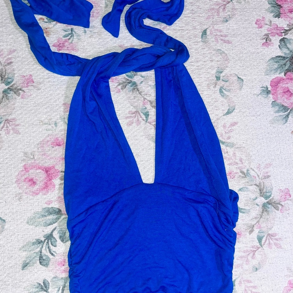 Pacsun blue tie top